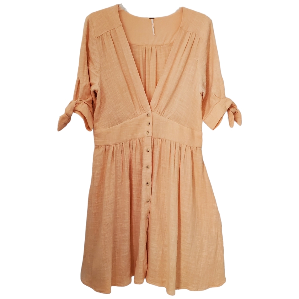 Free People Love of My Life peach dress Size L